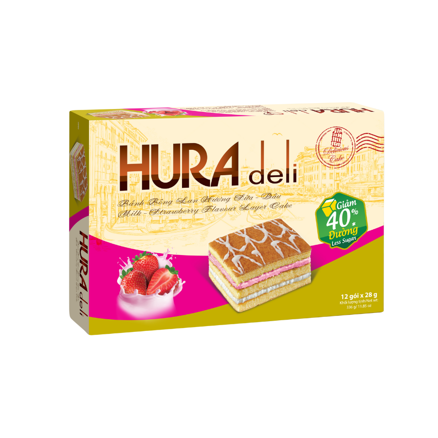Bánh Hura Deli Bibica Các Vị 336g - Giảm 40% Đường
