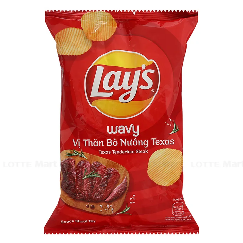 Snack khoai tây Lotte Lay's vị BBQ 95g