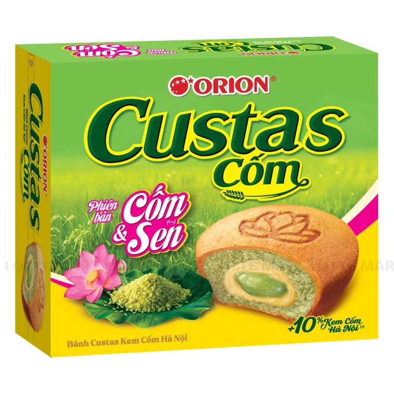 Bánh Orion Custas Kem Cốm Hà Nội Hộp 282.6G