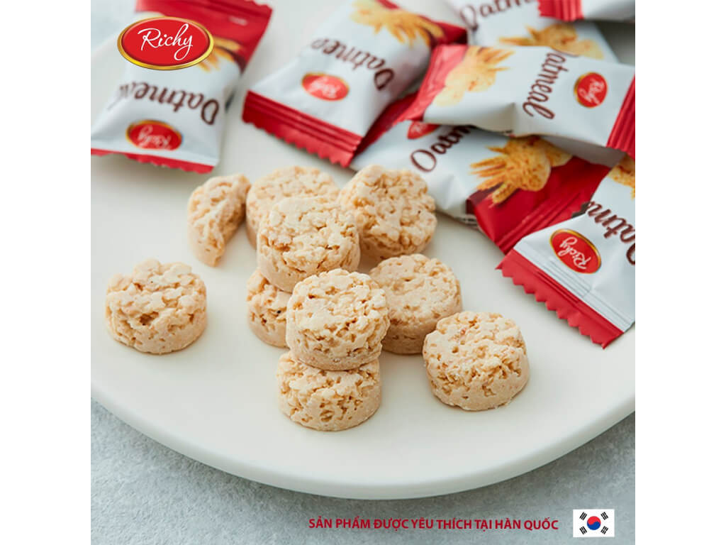 Bánh quy yến mạch sữa Richy gói 206g
